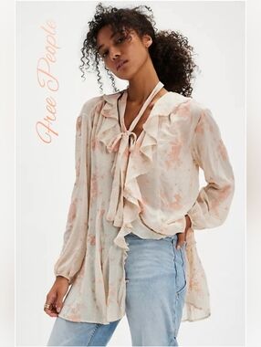 Free People Dream Land and Poets Floral Tunic Tea Combo Size Small NWT